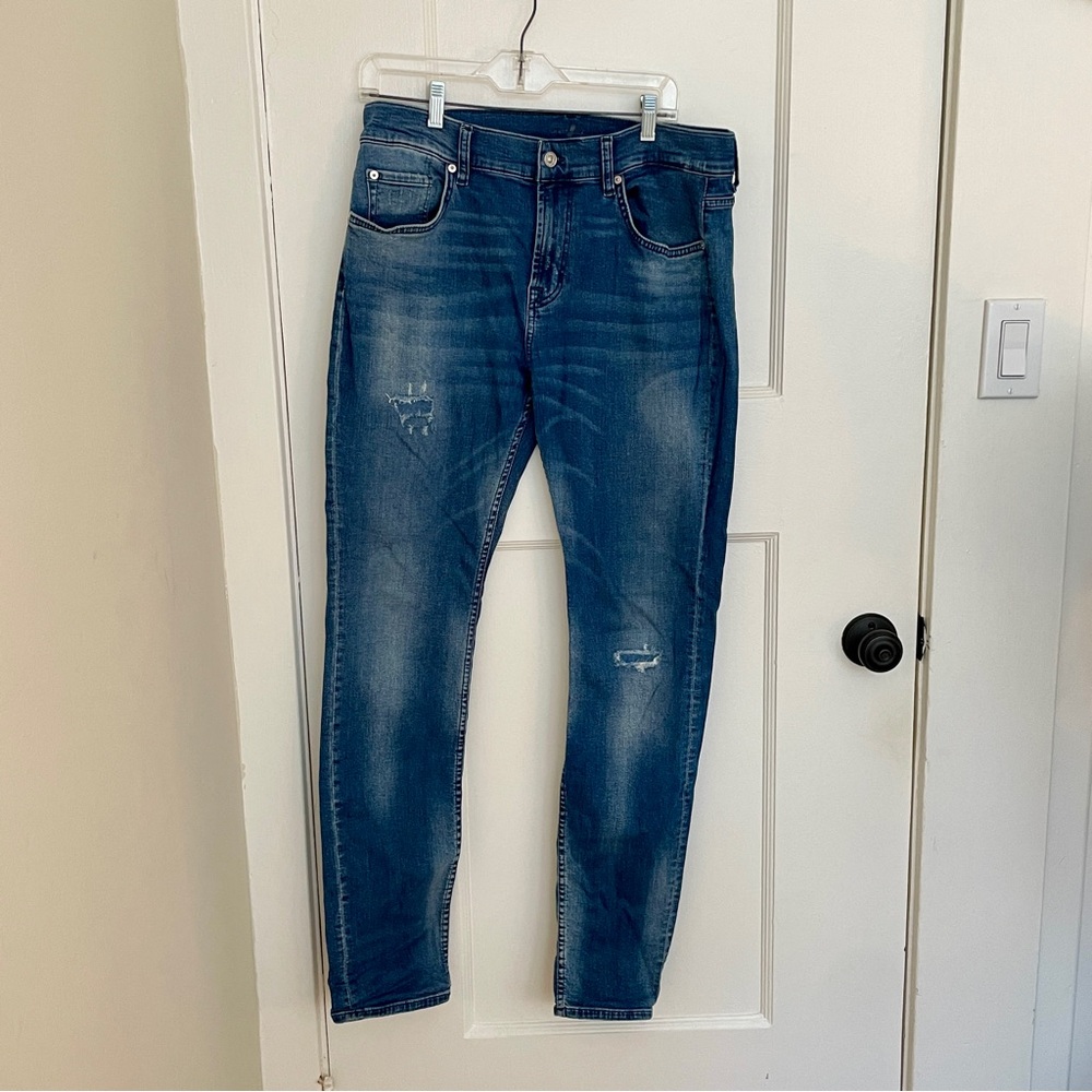 7 FOR ALL MANKIND Skinny Jeans, Sz 33‎